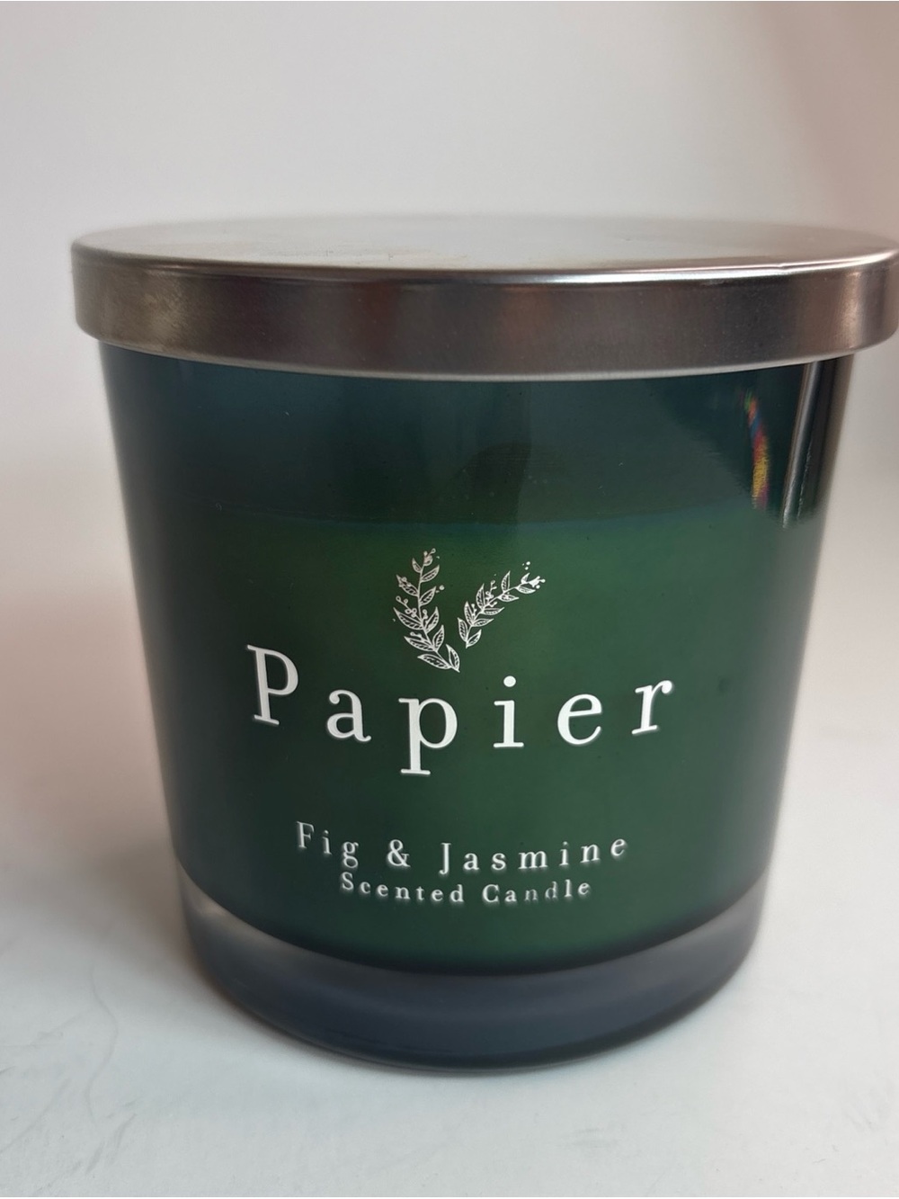 Papier Soy Candle Fig & Jasmine Scent 2 Wick 10.9oz/310g perfect for any room